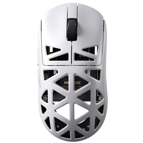 Mouse Gamer MCHOSE A7X Ultra, Wireless, Bluetooth, 42000 DPI, 8K, Sensor PAW3950 TI, Branco, MC-A7X-1