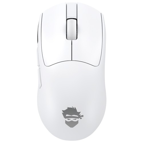 Mouse Gamer Ninja Zetsu Wireless 12000 DPI Branco | Terabyte