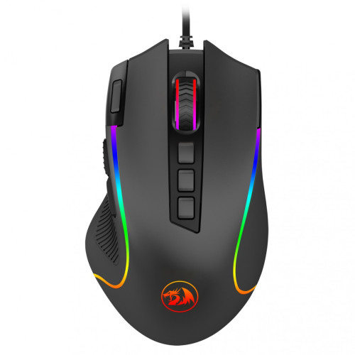 Mouse Gamer Redragon Predator RGB, 8000 DPI, 9 Botões, Black, M612-RGB