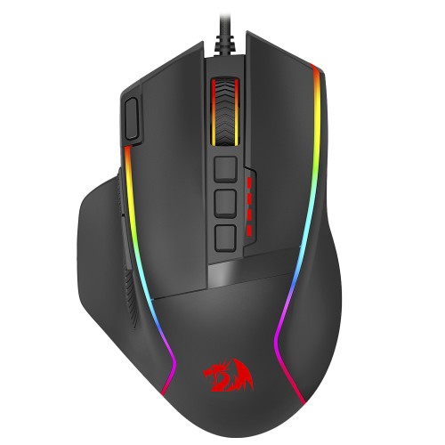 Mouse Gamer Redragon Swain V2, RGB, USB, 26000 DPI, 9 Botões, Sensor PAW3395, Preto, M915-RGB V2