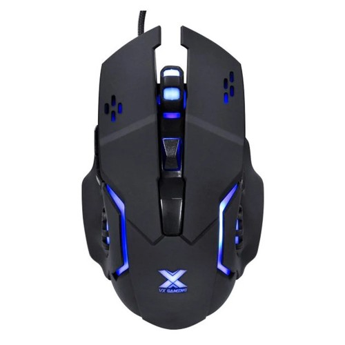 Mouse Gamer VX Gaming Galatica, USB, 2400 DPI, LED Azul, Preto