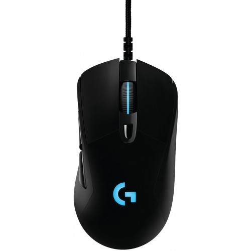 Mouse Logitech Gamer Prodigy G403 RGB 6 Botões 12000 DPI Ajuste de Peso Black