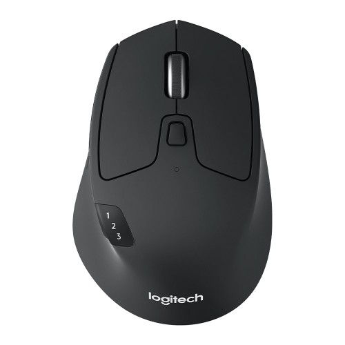 Mouse Logitech M720 Triathlon, 1000 DPI, Wireless, Bluetooth, 8 Botões, Preto, 910-004790