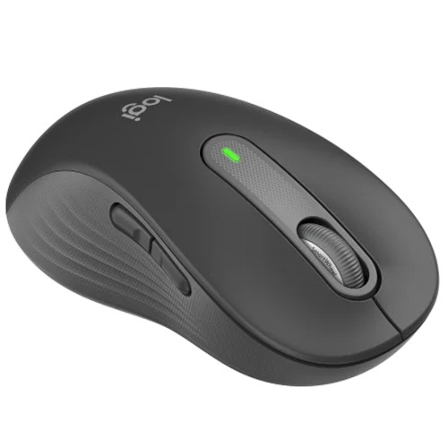 Mouse Logitech Signature M650 L Canhoto, Sem Fio/Bluetooth, 4000 DPI, 5 Botões, SilentTouch, Preto, 910-006234