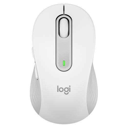 Mouse Logitech Signature M650 L, Sem Fio/Bluetooth, 4000 DPI, 5 Botões, SilentTouch, Branco, 910-006233