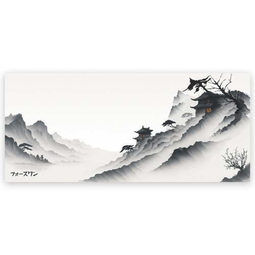 Mousepad Gamer Force One Skyhawk Banshi, XXL (900mm X 400mm x 3mm), Branco