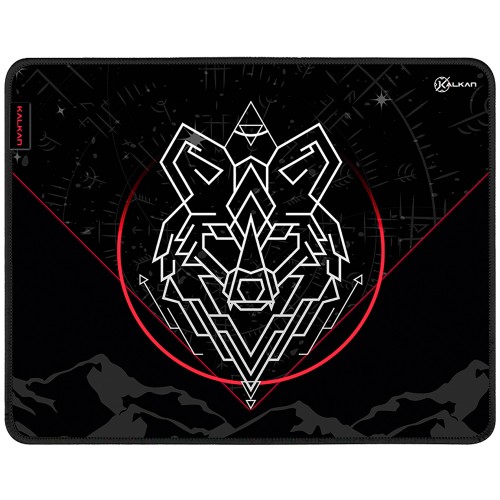 MousePad Gamer Kalkan Lupus L, Extra Grande, 500x400mm, Preto, KLK065
