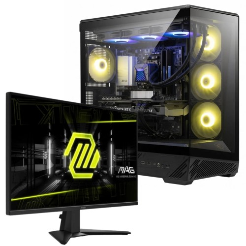 PC GAMER POWERED BY MSI ULTIMATE AMD Ryzen 7 7800X3D / RTX 5060 TI 16GB / 16GB DDR5 / 1TB NVMe + Monitor Gamer MSI MAG 275QF, 27 Pol