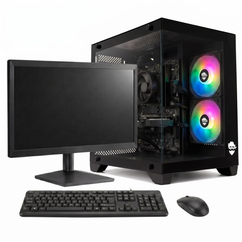 PC GAMER SOLDIER Intel Core i5 / AMD Radeon RX 550 / 16GB DDR3 (2X8GB) / SSD 240GB / + Monitor 19 Pol / + Combo Teclado e Mouse
