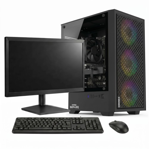 PC GAMER SOLDIER Intel Core i7 / AMD Radeon RX 550 / 16GB DDR3 (2X8GB) / SSD 256GB / + Monitor 19 Pol / + Combo Teclado e Mouse