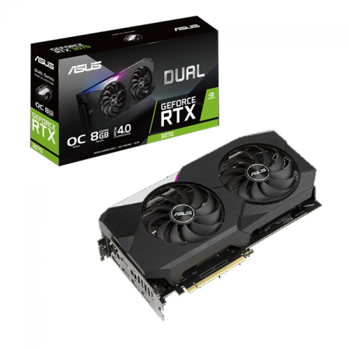 Placa de Vídeo Asus Geforce RTX 3070 DUAL OC, LHR, 8GB, V2, GDDR6