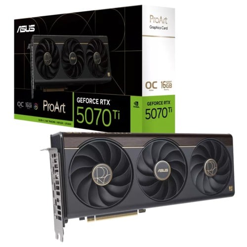 Placa de Vídeo Asus ProArt NVIDIA GeForce RTX 5070 Ti OC Edition, 16GB, GDDR7, DLSS, Ray Tracing, 90YV0NR0-M0NA00