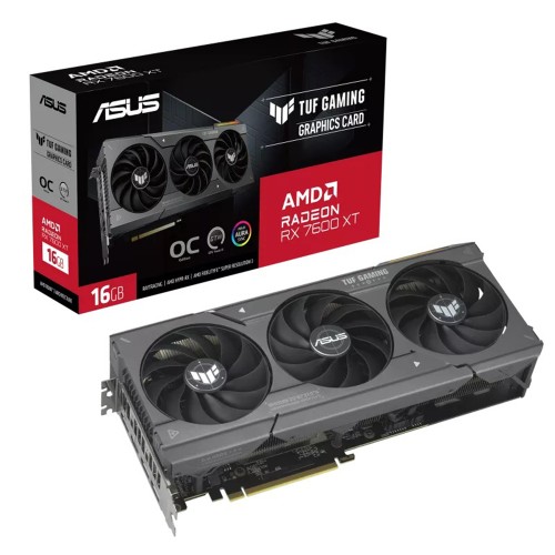 Placa De Vídeo Asus TUF Gaming AMD Radeon RX 7600 XT OC Edition, 16GB ...