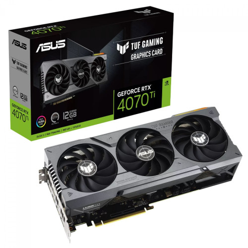 Placa de Vídeo Asus TUF Gaming NVIDIA GeForce RTX 4070 Ti, 12GB