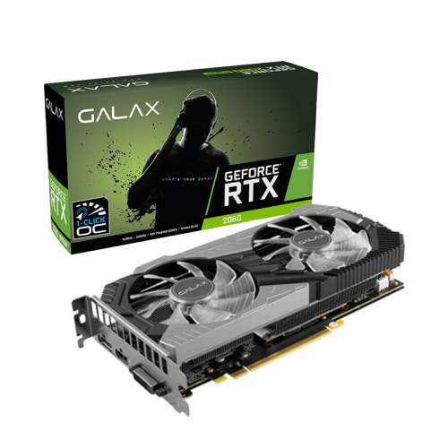 GEFORCE RTX 2060 1-Click OC 本体 Placa de Vídeo Galax NVIDIA GeForce RTX 2060 (1 Click OC), 12GB