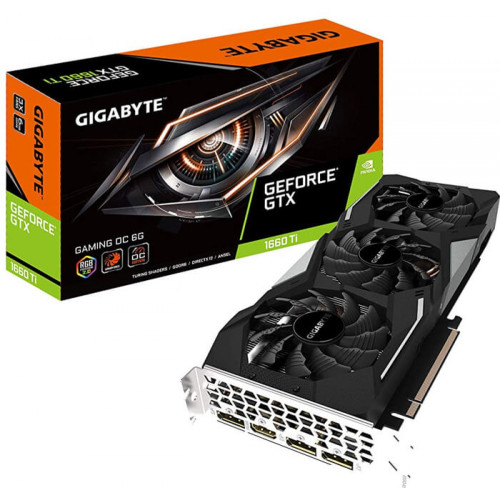 Placa de Vídeo Gigabyte GeForce GTX 1660 Ti Gaming OC, 6GB GDDR6
