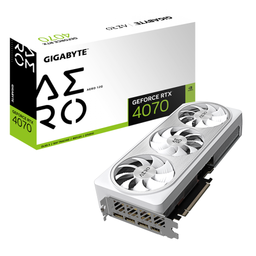 Placa De Vídeo Gigabyte NVIDIA GeForce RTX 4070 AERO, 12GB, GDDR6X
