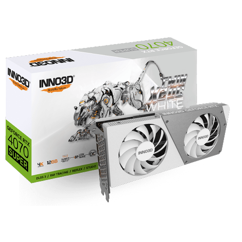 Placa de Vídeo INNO3D NVIDIA GeForce RTX 4070 Super Twin X2 OC