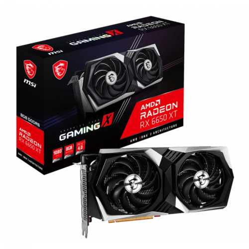 MSI Radeon RX 6650 XT 8GB 箱あり placa-de-video-msi-amd-radeon-