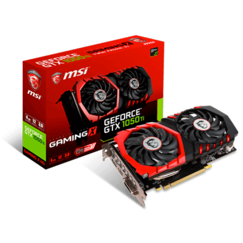 Placa de Vídeo MSI GeForce GTX 1050 TI GAMING X 4G GDDR5 4GB PCI