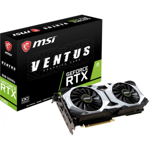 Placa de Video MSI NVIDIA GeForce RTX 2080 Ventus OC Dual, 8GB