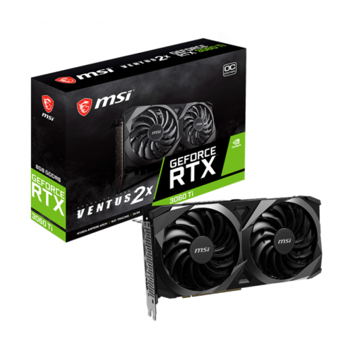 Placa de Vídeo MSI NVIDIA GeForce RTX 3060 Ti VENTUS 2X OC V1, LHR