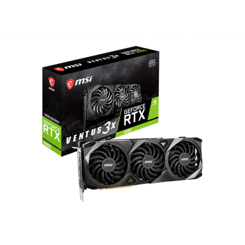 Placa de Vídeo MSI, GeForce, RTX 3080 VENTUS 3X OC, 10GB, GDDR6X