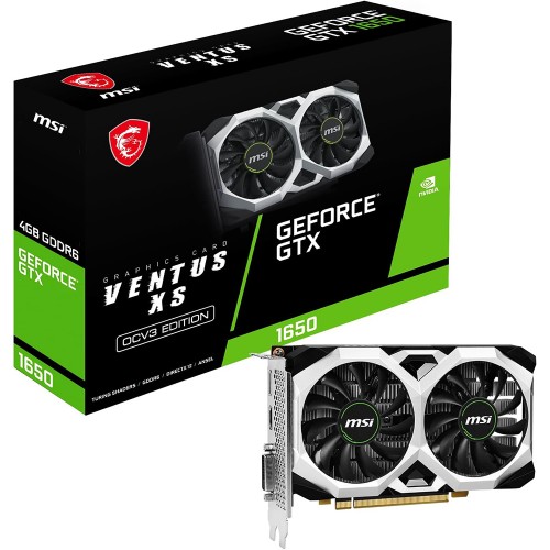 MSI GeForce GTX 1650 D6 VENTUS XS OC グラボ Placa de vídeo MSI NVIDIA GeForce GTX 1650 D6 VENTUS XS OCV3, 4GB