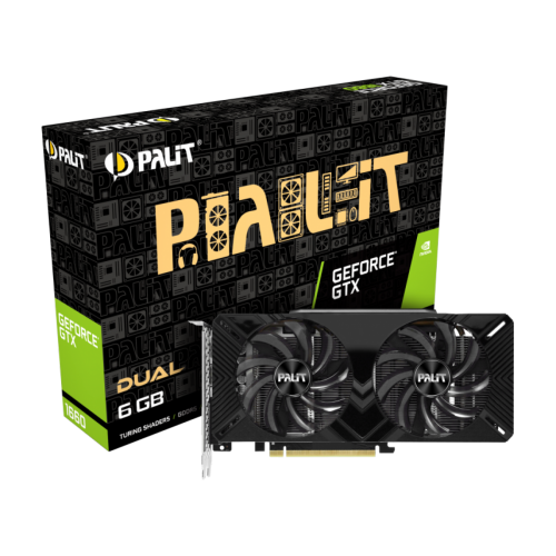 PALIT Geforce GTX1660ti 6GB グラフィックボード Placa de Vídeo Palit NVIDIA GeForce GTX 1660 Dual, 6GB, GDDR5