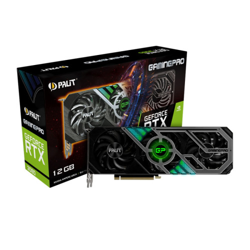 Placa de Vídeo Palit NVIDIA GeForce RTX 3080 GamingPro, LHR, 12GB, GDDR6X, DLSS, Ray Tracing, NED3080019KB-132AA - Open Box