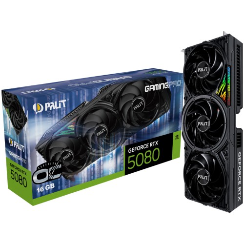 テヨン RTX5080 Placa de Vídeo Palit NVIDIA GeForce RTX 5080 GamingPro OC, 16GB