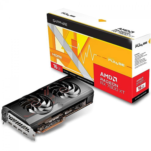 Radeon RX 7800 XT 16GB サポートステーセット Placa de Vídeo Sapphire Pulse AMD Radeon RX 7800 XT, 16GB, GDDR6
