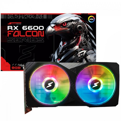 Placa De Vídeo SuperFrame AMD Radeon RX 6600 Falcon, 8GB, GDDR6