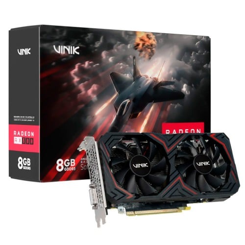 Placa de Vídeo Vinik AMD Radeon RX 580 2048SP, 8GB, GDDR5, 256 Bit, Dual Fan, GPUVK580V3H8GB2F