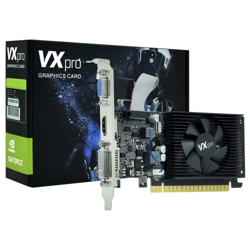 Placa De Vídeo VX Pro NVIDIA GeForce GT610LP, 1GB, DDR3, 64bit, VXGT610LP-1GD3