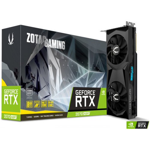 ZOTAC GeForce RTX 2070 Super 8GB (ジャンク) Placa de Vídeo Zotac GeForce RTX 2070 Super Gaming Twin Fan, 8GB