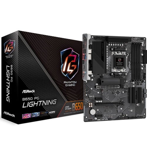 Placa Mãe ASRock B650 PG Lightning, Chipset B650, ATX, AMD AM5, DDR5 - Open Box