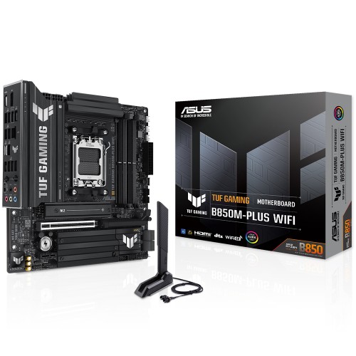 Placa-Mãe Asus TUF B850M-Plus WIFI B850 AM5 DDR5 | Terabyte