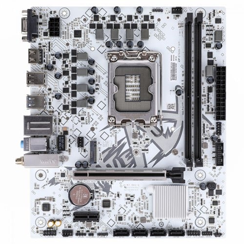 Placa Mãe Colorful Battle-AX B760M-T WIFI V21A, Chipset B760, Intel LGA 1700, MATX, DDR4, Branco