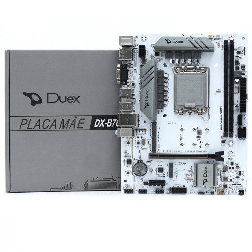 Placa Mãe Duex DX-B760ZG Gaming, Chipset B760, Intel LGA 1700, MATX, DDR5