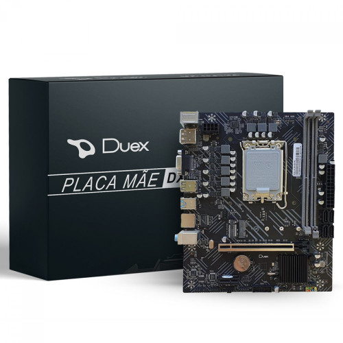 Placa Mãe Duex DX-H610ZG M2, Chipset H610, Intel LGA 1700, MATX, DDR4