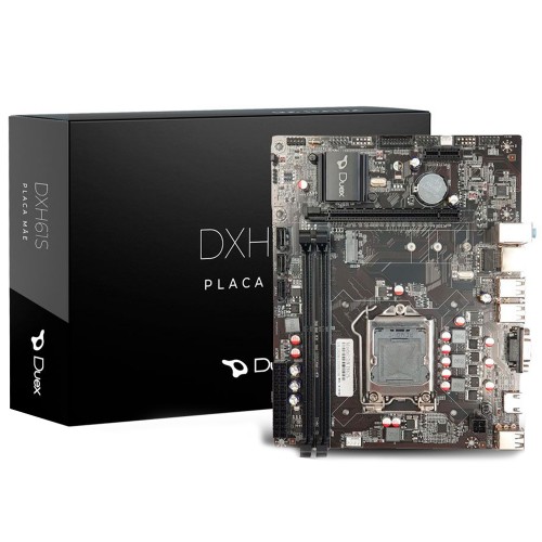 Placa Mãe Duex H61ST, Chipset H61, Intel LGA 1155, MATX, DDR3
