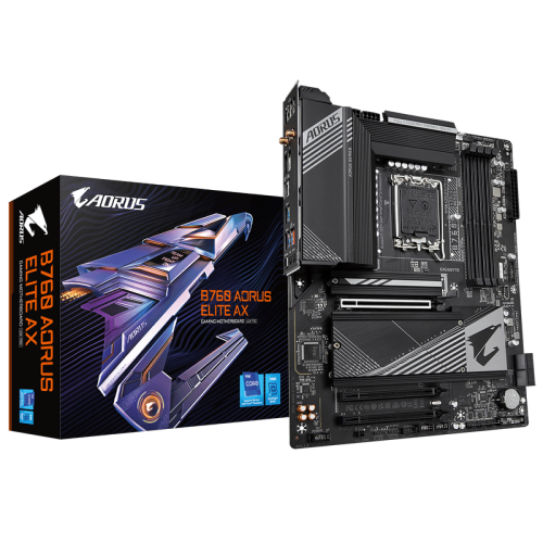 Placa Mãe Gigabyte B760 Aorus Elite AX, Chipset B760, Intel LGA 1700, ATX, DDR5
