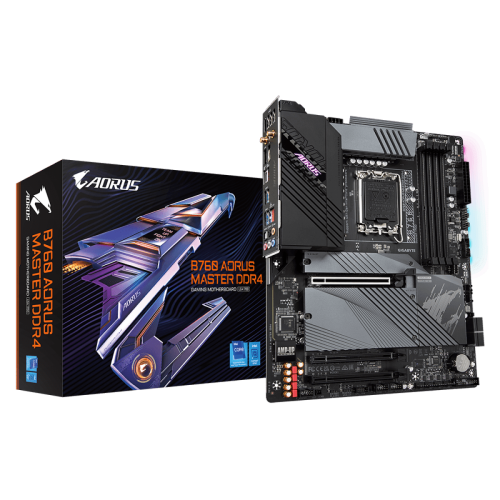 Placa Mãe Gigabyte B760 Aorus Master DDR4, Chipset B760, Intel LGA 1700, ATX, DDR4