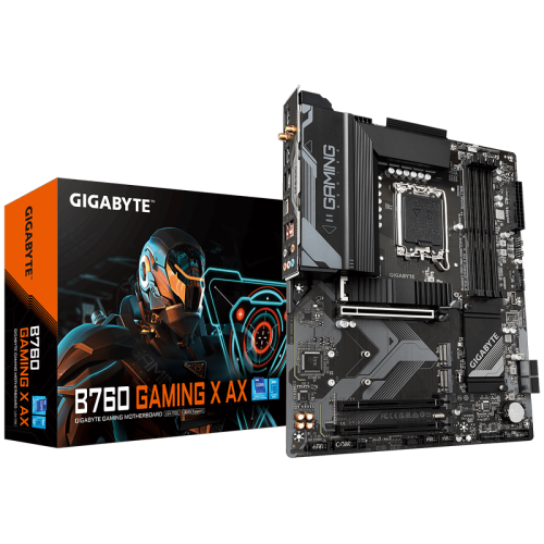 Placa Mãe Gigabyte B760 Gaming X AX, Chipset B760, Intel LGA 1700, ATX, DDR5