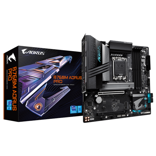 Placa Mãe Gigabyte B760M Aorus Pro, Chipset B760, Intel LGA 1700, mATX, DDR5