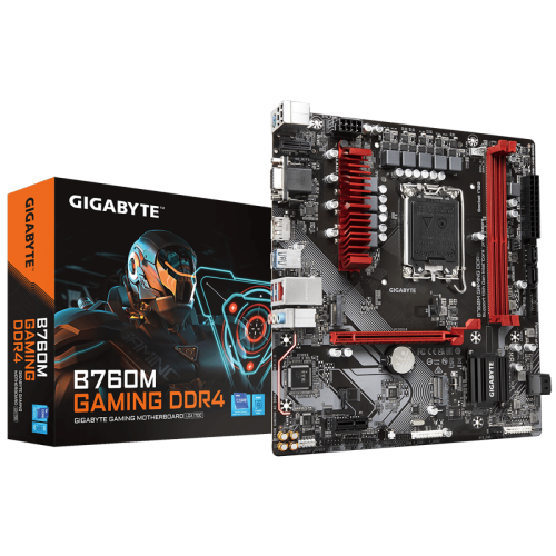 Placa Mãe Gigabyte B760M Gaming DDR4, Chipset B760, Intel LGA 1700, MATX, DDR4