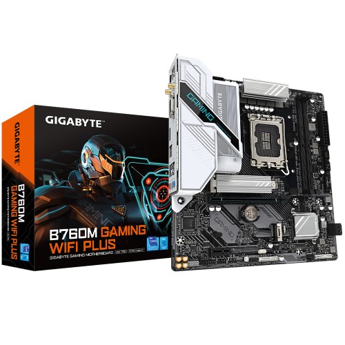 Placa Mãe Gigabyte B760M Gaming WIFI Plus, Chipset B760, Intel LGA 1700, MATX, DDR5, White   - Open Box