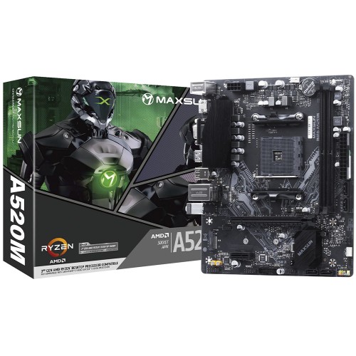 Placa-Mãe Maxsun A520M MS-Challenger AM4 mATX DDR4 | Terabyte