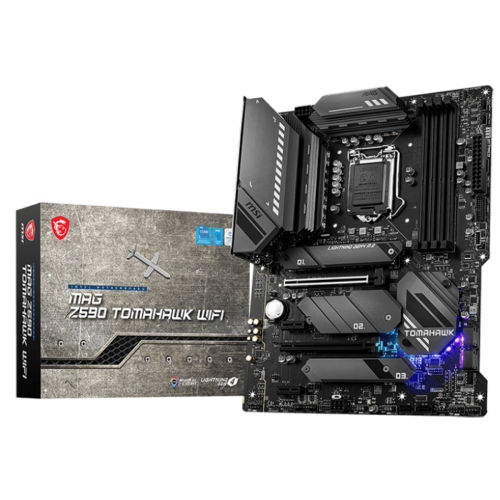 Placa Mãe MSI MAG Z590 TOMAHAWK WIFI, Chipset Z590, Intel LGA 1200, ATX,  DDR4